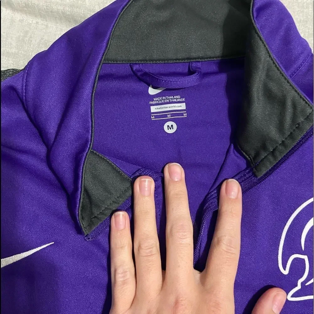 NIKE zip jacket purple